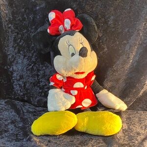 Disney Minnie Mouse Plush - Red Polka Dress with Yellow Shoes and Bow
